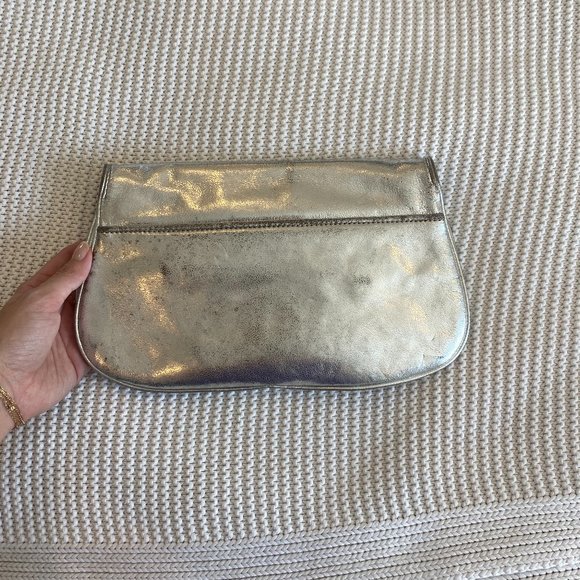 Tory Burch Silver Clutch - Picture 2 of 4